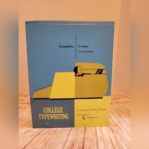 College Typewriting Complete Course 7th Edition Lessenberry Wanous Duncan 1965